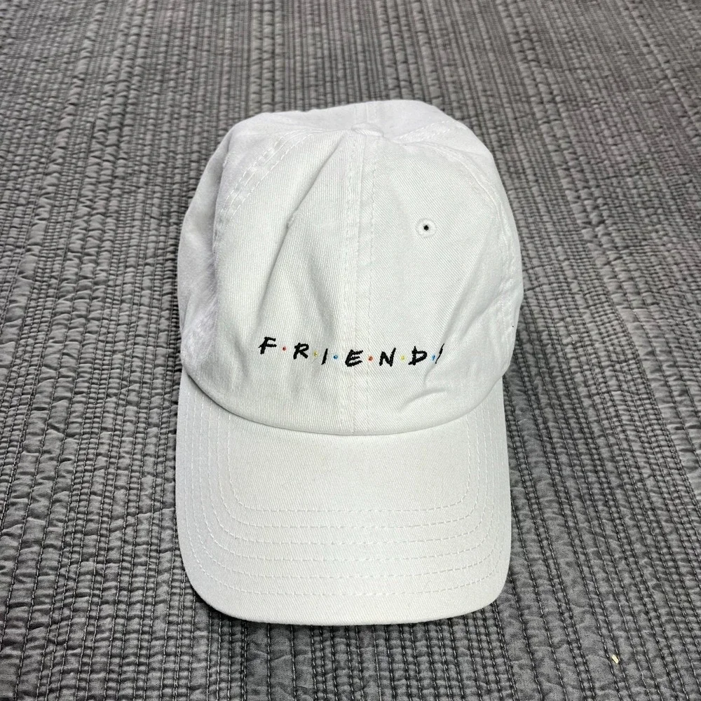 Friends TV Series Hat Cap White Adjustable Strapback Warner Bros Sitcom